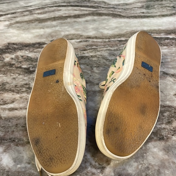 Rifle Paper Company/KEDS Low Top Lace Up Flowered Sneakers - Picture 4 of 4